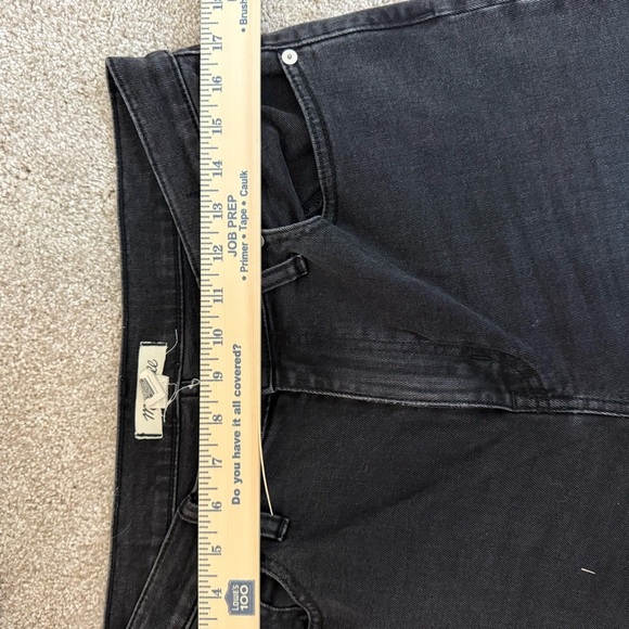 Madewell The High-Rise Straight Leg Black Jeans Size 29T - Picture 11 of 13